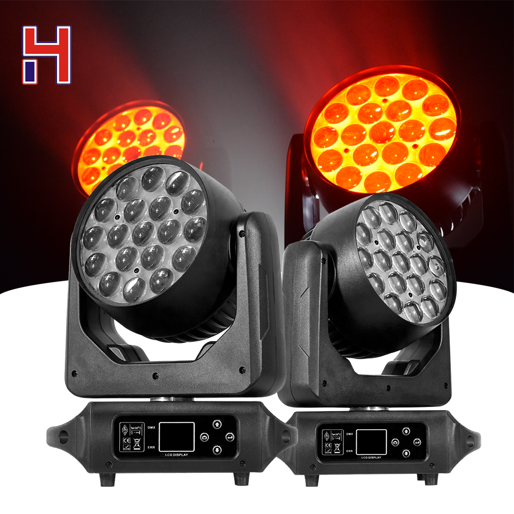HONG YI STAGE LIGHTING HY-1915c 本体 ① 19X15W RGBW 4IN1 Zoom Wash DMX DJ Disco Club Stage Lights Led